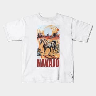 NAVAJO HORSE Kids T-Shirt